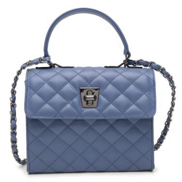 Imagem de Bolsa Feminina Mão Transversal Napa Floater Giulia - Miah Flor, Safira