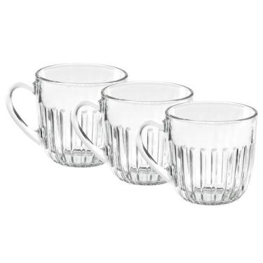 Imagem de Jogo de Xícaras para Café 90ml Athena 3 Unidades - Wincy, Transparente