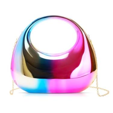 Imagem de Bolsas clutch para mulheres, bolsa noturna de acrílico, sacola pequena, bolsa transversal colorida para casamento, formatura, festas, viagens, Cor: