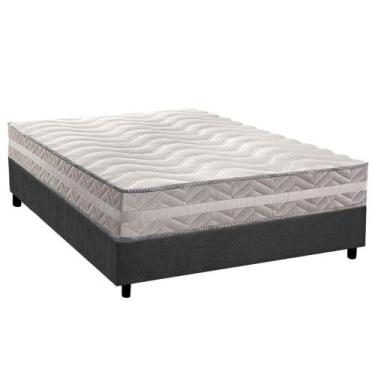 Imagem de Conjunto Box Casal: Colchão Anatômico Paropas D28 / Master Prata Doubl