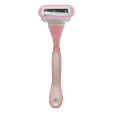 Imagem de Spray & Slay Razor – Navalha feminina avançada de 5 lâminas para barbear sem esforço, aloe integrada e tira de vitamina E, projetada com precisão para não obstruir, portátil e resistente à ferrugem,