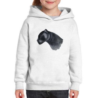 Imagem de Moletom Infantil Jaguar - Foca na Moda, Branco, 12
