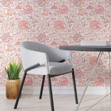 Imagem de Papel de Parede Adesivo Pizza N013208 0,58x2,5M - Adesivo BR