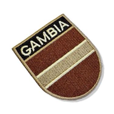 Imagem de BP0196E-004 Bandeira Gambia Patch Bordado 6,8x8,0cm - BR44