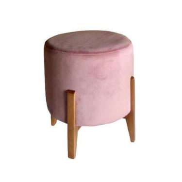 Imagem de Puff  Redondo Luxo Thor Várias Cores - DORA BELA, 0125 Rosa