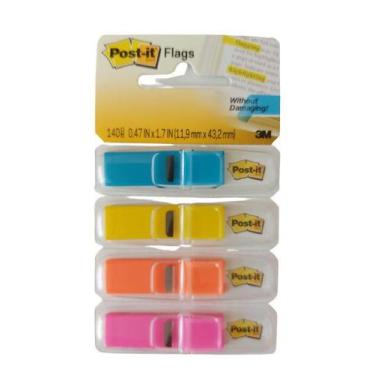 Imagem de Marcador de página 3M post-it 11,9X43mm 4 cores 140 folhas