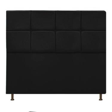 Imagem de Cabeceira de Cama Box Casal Damares 160 cm Suede Preta - imperialwebst