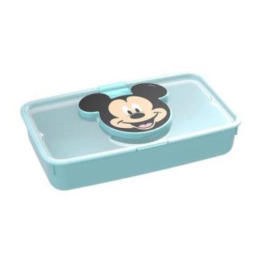 Imagem de Porta Lenço Umedecido Bebê Infantil - Plasútil, Mickey azul