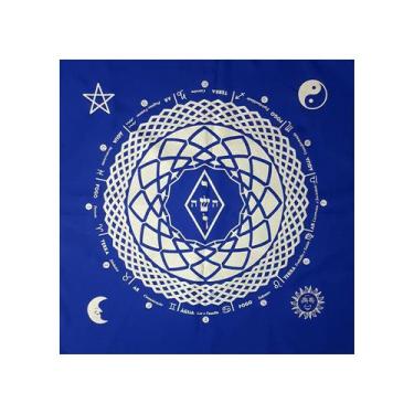 Imagem de Toalha para Tarô Elemental 4 elementos com Brilho Az Cinza - Flash