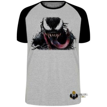 Imagem de Camiseta Venom Vilão Blusa Plus Size extra grande adulto ou infantil -