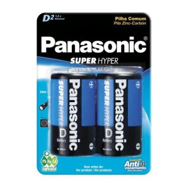 Imagem de Pilha Panasonic Comum D Grande 1,5V com 2 Unidades
