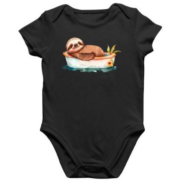 Imagem de Body Bebê Algodão Ursinho Panda Relaxando Na Piscina - Foca na Moda, P