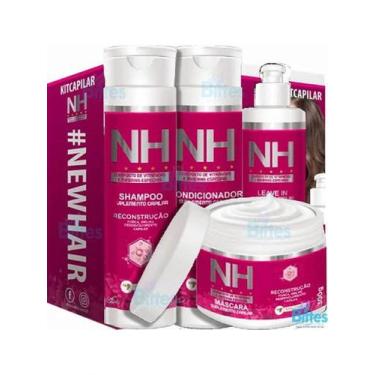 Imagem de Kit capilar 4 itens termico ativo fortalecer brilho reconstrução nh fo