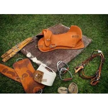 Imagem de Sela Freio De Ouro Completa 12X Cavalo Crioulo Celas Arreio - SELARIA 