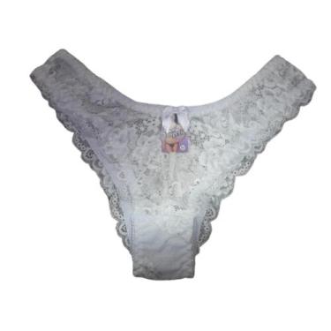 Imagem de Calcinhas  de Renda Sexy  Lingerie Luxo - J&V Moda Intima, Branco, GG