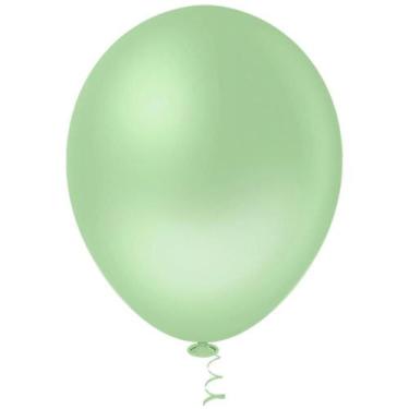 Imagem de Balão GRAN Festa N.090 Verde Eucalipto - Pacote com 50 Unidades - Ribe