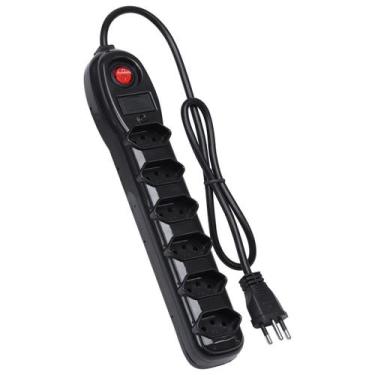 Imagem de Filtro De Linha 6 Tomadas Pp 0,75mm Comprimento 80 Cm - VINIK