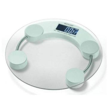 Imagem de Kit 02 balança digital banheiro academia multilaser de vidro resistent