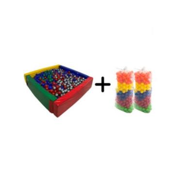 Imagem de Piscina Infantil Espumada + 200 Bolinhas Plásticas 76mm - Suporta Até 