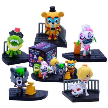 Imagem de Kit 5 Bonecos Five Night At Freddy's Montáveis Serie 3 Security Breach