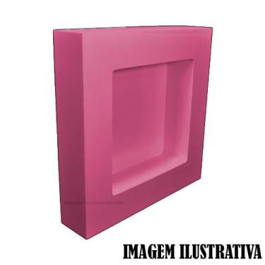 Imagem de Nicho Duplo Quadrado 30x30x6 Porta Maternidade Mdf Madeira Pintado - A