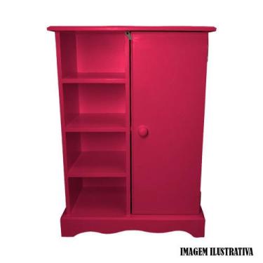 Imagem de Porta Condimento com 4 Gaveta e 1 Porta Divisoria 24cm Mdf Madeira Pin