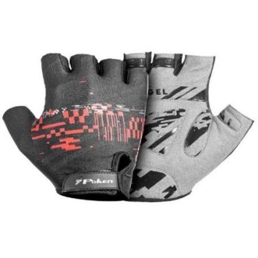 Imagem de Luva Bike Poker Antishock Gel Energy, Vermelho, G