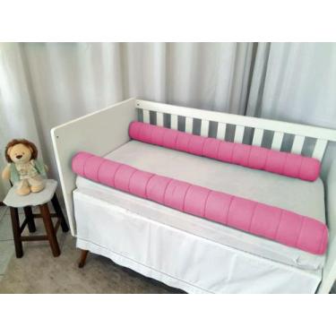 Imagem de 2 Rolos Protetor Lateral 1,15m Cama De Solteiro Com Zíper - Baby mel, 