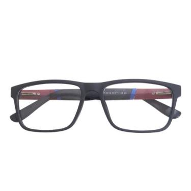 Imagem de Armação De Óculos De Grau Em Acetato Masculino Tamanho Médio - SP AQUI
