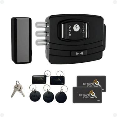 Imagem de Fechadura Eletrônica Ultra Card Sensor Tag Agl Elétrica 110v/220v
