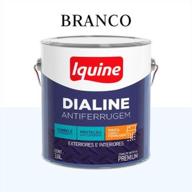 Imagem de Tinta Esmalte Antiferrugem 3,6l Iquine Escolha sua Cor, Branco 3,6L