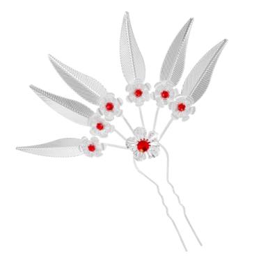 Imagem de Lureme Grampo de cabelo étnico vintage folha de liga com strass acessórios de cabelo para mulheres (hb000019-5)