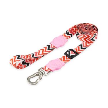 Imagem de Mood Pet Coleira Guia Retrátil Para Cães Cachorro Adestramento Passeio Porte Grande Médio Pequeno (Fine Rose, PP)