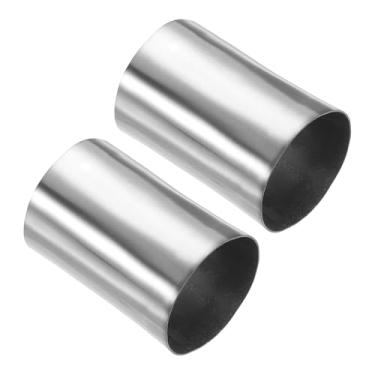 Imagem de PATIKIL Encaixe de tubulação reta ID de 38 mm, adaptador de conector de tubo de metal de acoplamento de aço inoxidável 304 para dutos de água de irrigação, DIY, 60 mm de comprimento