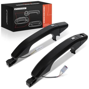 Imagem de A-Premium Maçanetas externas externas compatíveis com Chevrolet Silverado 1500 LTD, Silverado 2500 3500 HD, Colorado e GMC Sierra 1500 Limited, Canyon, Primed Black, conjunto de 2 peças, frente ou