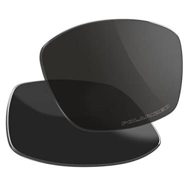 Imagem de Vaep Lentes de reposição de policarbonato para óculos de sol Oakley Valve New 2014 OO9236 - Preto polarizado