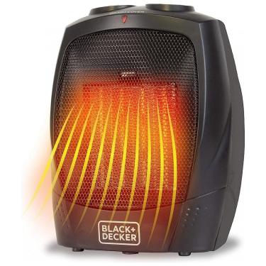 Imagem de Aquecedor Elétrico Portátil com Alça 1500W, 110v, BLACKDECKER BHDC201, Preto