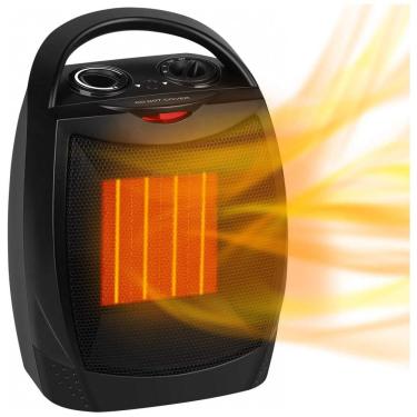 Imagem de Aquecedor Elétrico Portátil Silencioso e com Aquecimento Rápido, 750 1500W, 110v, GIVEBEST SH 01, Preto