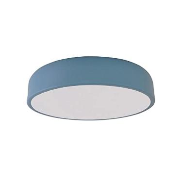 Imagem de Luminária Plafon Moon Med 40Cm 3 Lamp E27 Azul New