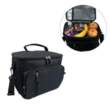 Imagem de Bolsa Térmica Transversal Tiracolo Porta Marmita Fitness Academia Unis