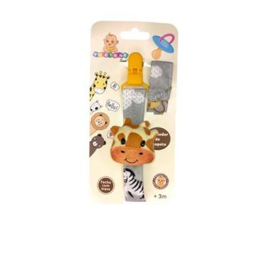 Imagem de Prendedor de Chupeta com Bichinho de Pelucia e Trava Premium - XIKINHA