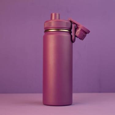 Imagem de Garrafa De Água Térmica Garrafinha Em Aço Inox Antivazamento Com Infusor 780ml (Roxa)