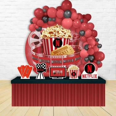 Imagem de KIT FESTA KIT FESTA PAINEL REDONDO Decoração Infantil Netflix Cinema F