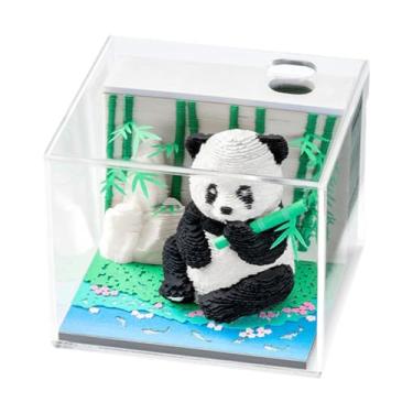 Imagem de Amagogo Calendário de peças de tempo 2025 3d Memorando Pad Panda de lembrança Decoração de presente ideal Craft foff for office home, Calendário Semanal