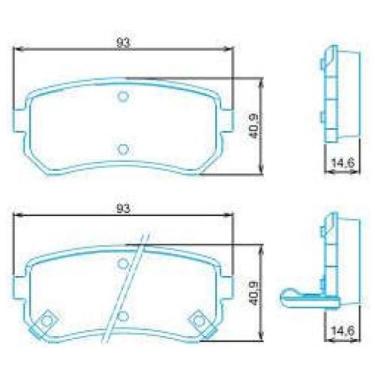 Imagem de Pastilha de Freio Hyundai I30 2009 a 2013 JURID HQJ-2311A