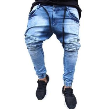 Imagem de Calça Jogger Masculina JEANS AZUL (RIBANA)-Masculino