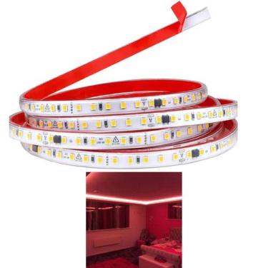 Imagem de Fita Led SMD Dupla Face Perfil Sanca Gesso Ambiente Interno Sala Quart