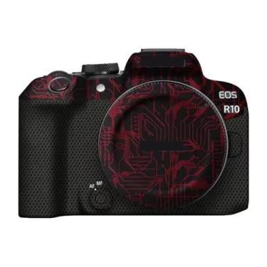 Imagem de JERXTTON Película protetora premium para câmera premium antirarranhões para Canon EOS R10 (vermelho)
