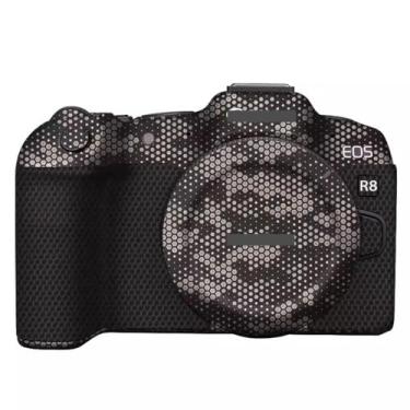 Imagem de Película protetora de vinil para câmera mirrorless com textura premium ultrafina para Canon EOS R8 EOSR8 (Mamba Titanium)