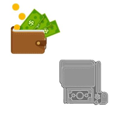 Imagem de Feliz Dia de São Patrício, coleção carteira, cofrinho, moldes de corte de metal, scrapbooking para fazer papel, molduras, artesanato de cartão (carteira)